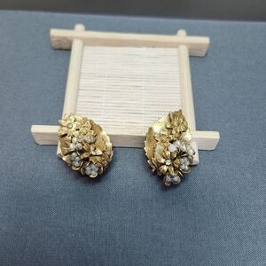 Unsigned Miriam Haskell Sterling Signed Earrings